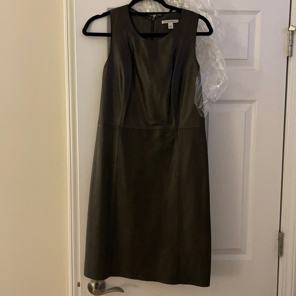 Chocolate Leather Dress